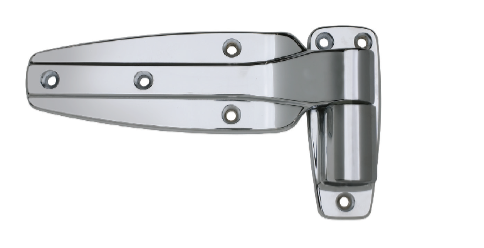 CAM-RISE HINGES, POLISHED CHROME, OFFSET